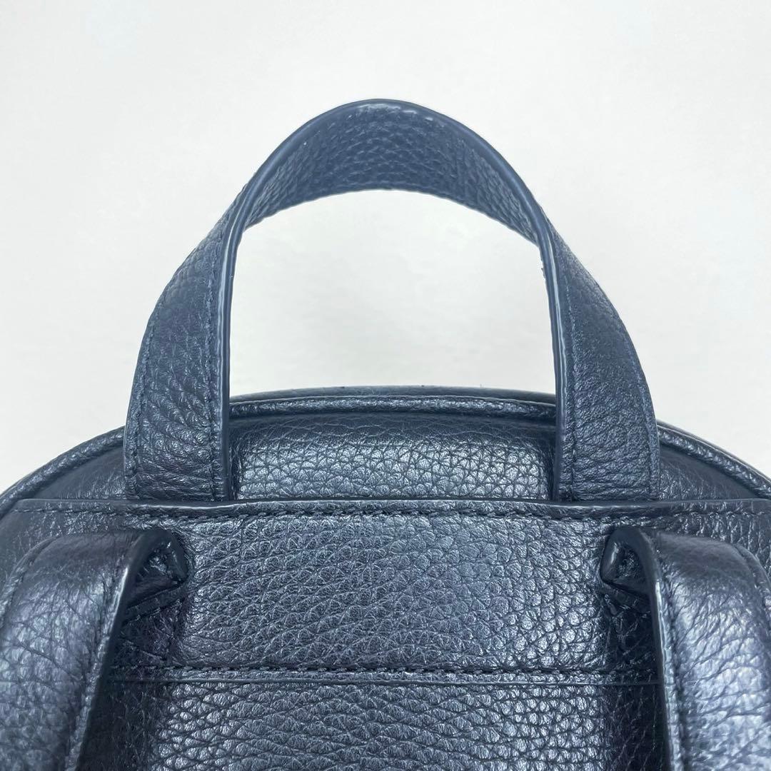 kate spade ケイトスペード レザー リュック ブラック ロゴ金具