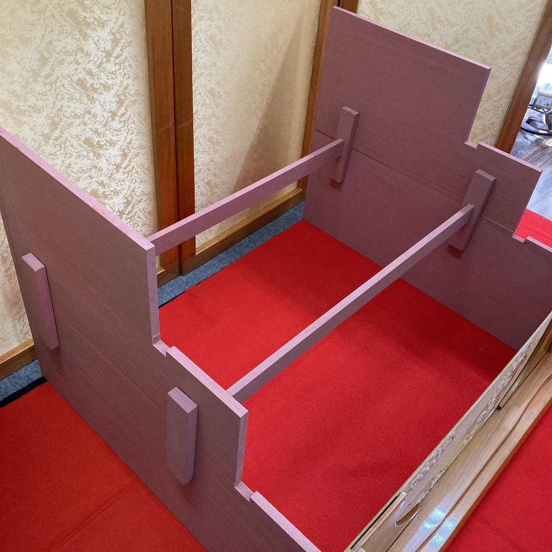 新B2 訳あり特価！豪華な三段飾り　雛人形三段台と屏風　台巾90㎝　ひな人形