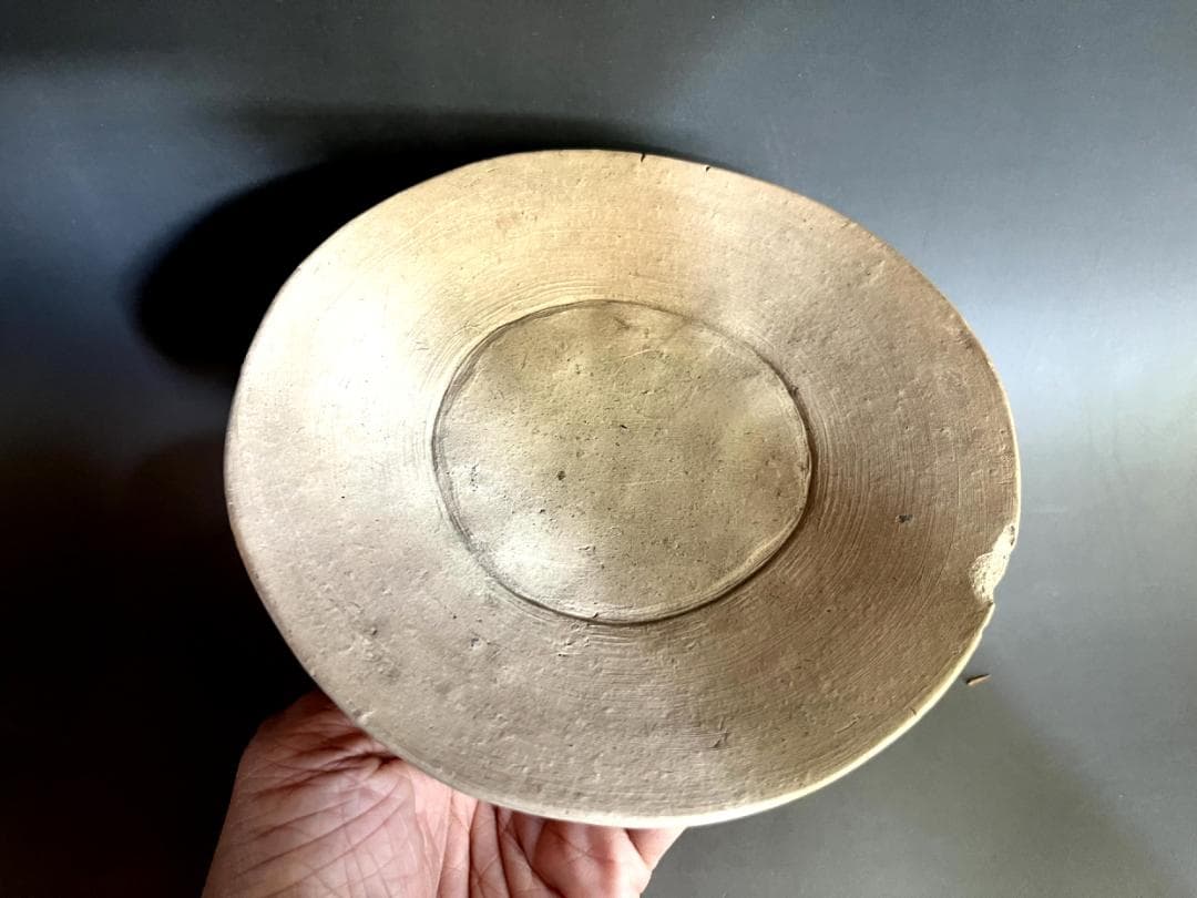 菓子器■梅砂子 幡枝焼土器 表千家 碌々斎（宗左）好 明治 北野神社献茶祭■