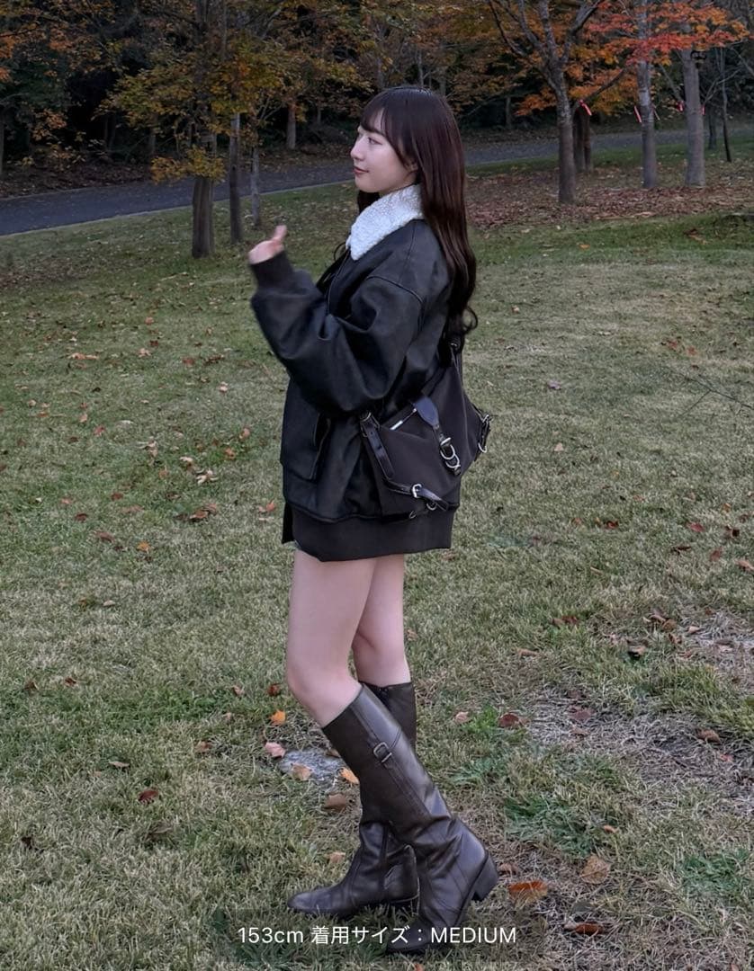 sedacle 裏ボア合皮ブルゾン