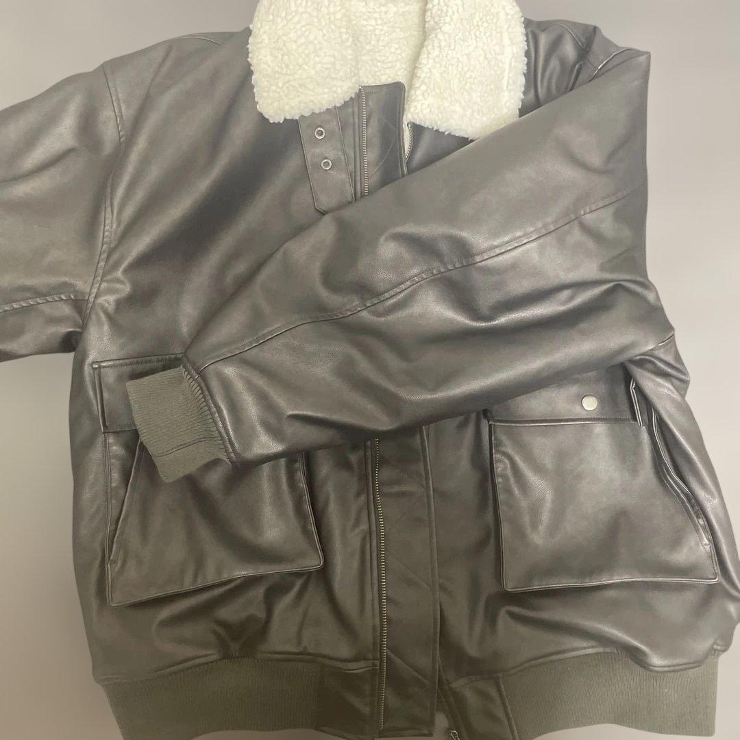 sedacle 裏ボア合皮ブルゾン