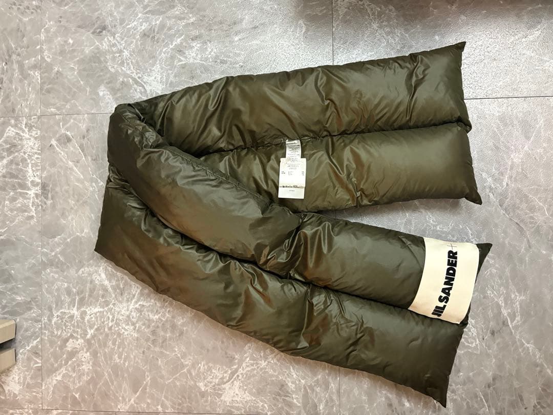 【美品】ジルサンダー ダウンマフラー JIL SANDER