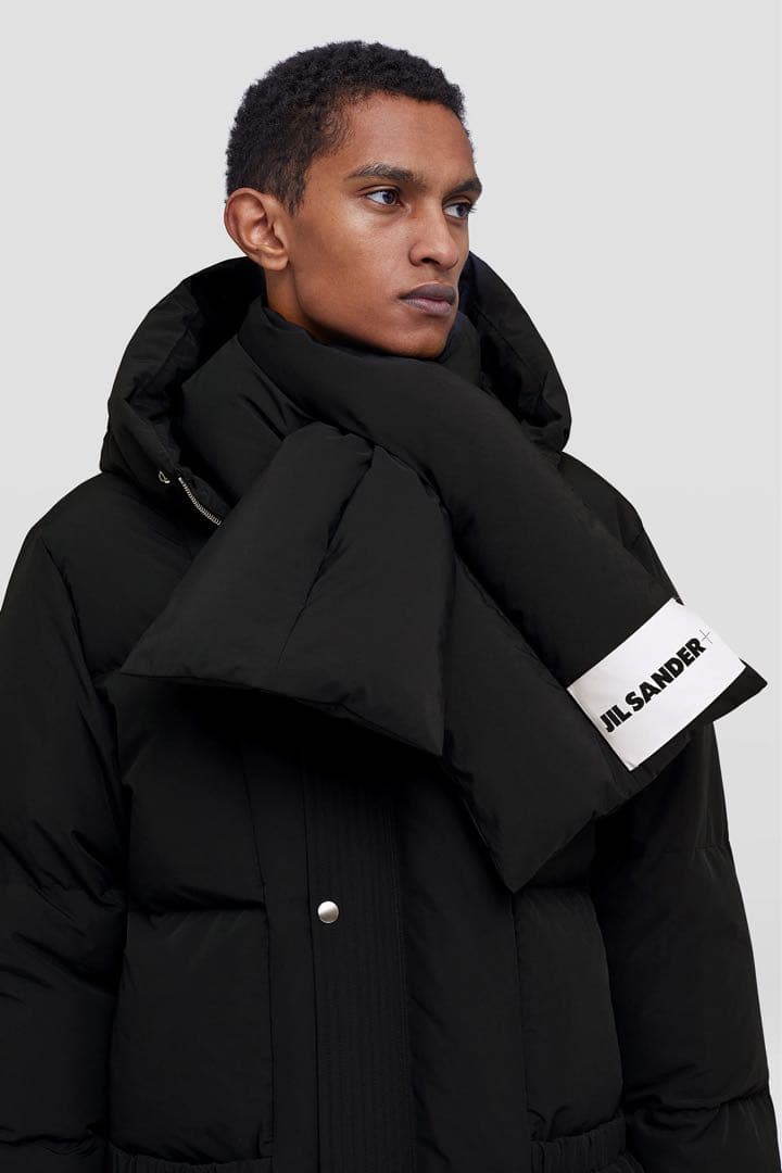 【美品】ジルサンダー ダウンマフラー JIL SANDER