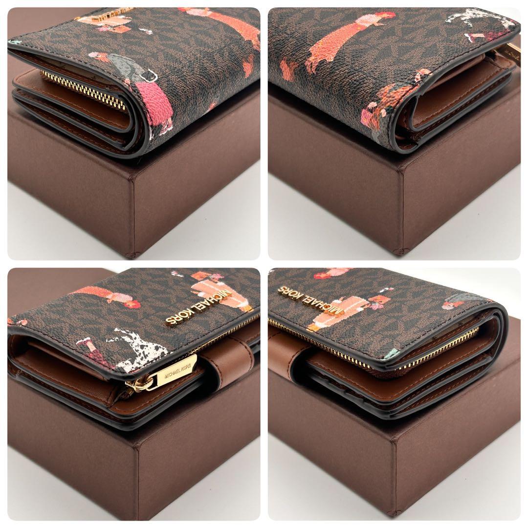 MICHAEL KORS マイケルコース 二つ折り財布 イラスト 美品 希少性大