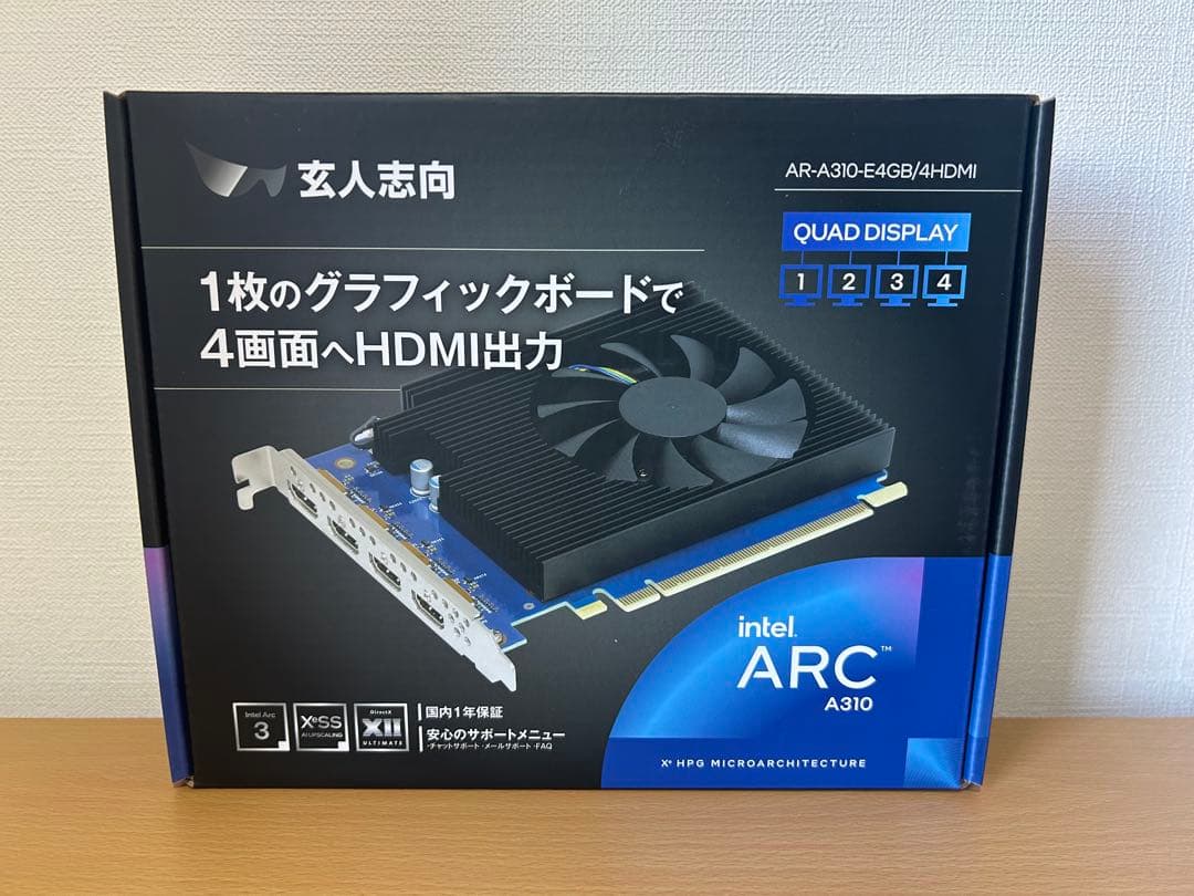 玄人志向 Intel ARC A310 4GB GDDR6 HDMI新品
