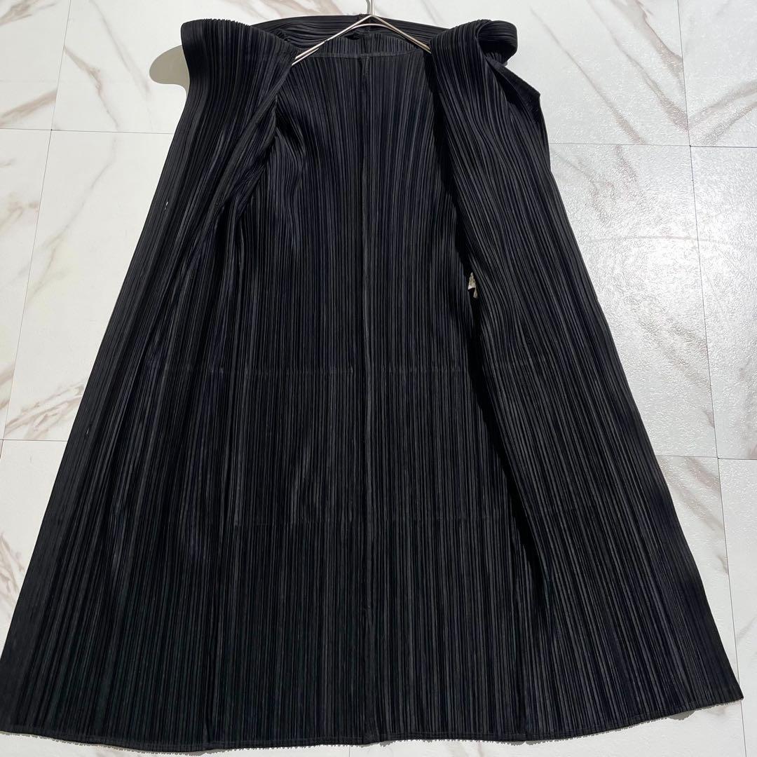 ジャケット・アウター PLEATS PLEASE long Hooded coat Black 3