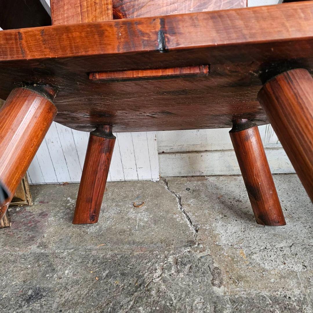 【q087/k】 おやじの椅子 木製 無垢 矢澤金太郎 椅子