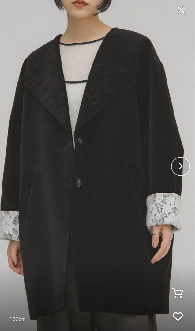 ⭐️完売商品⭐️KBF ベロアBIGジャケット ブラック