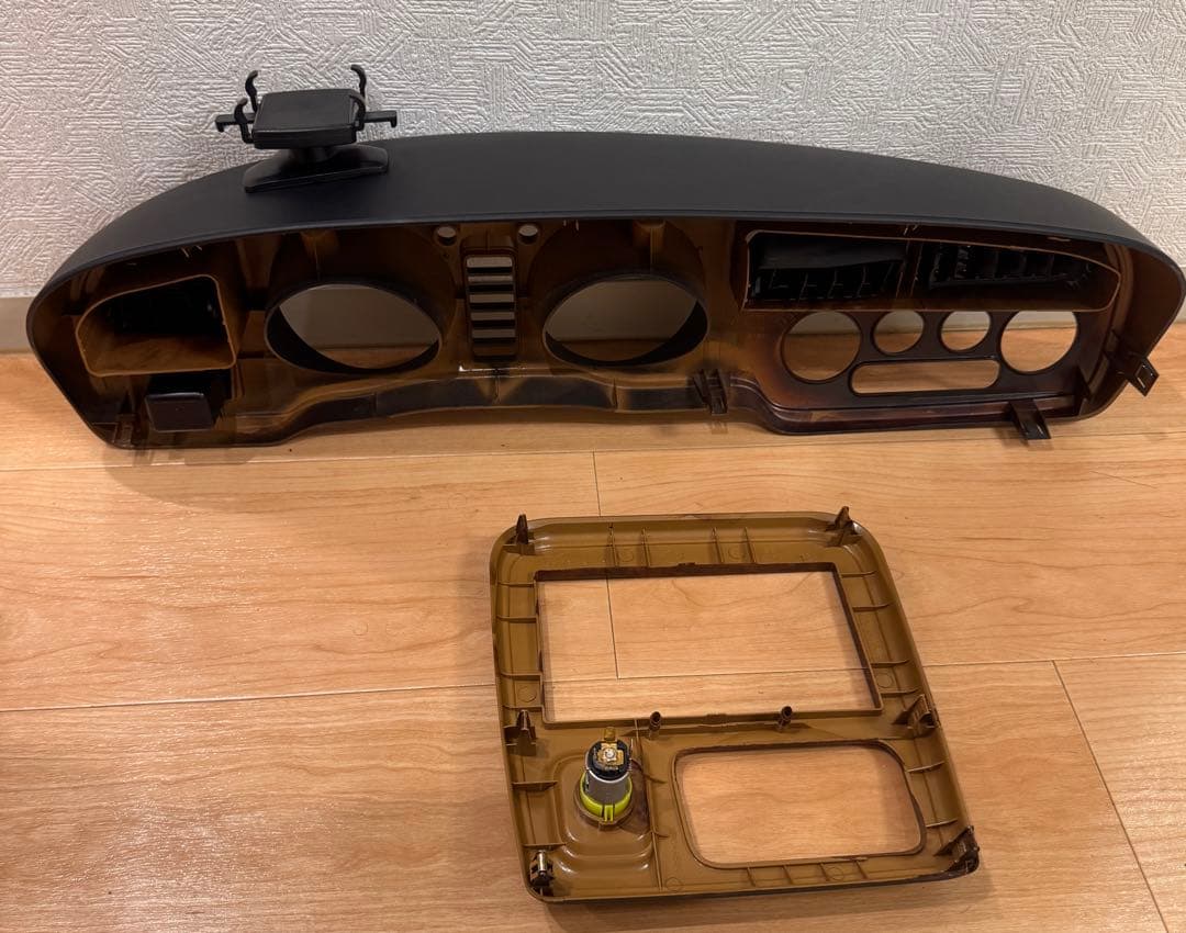 ダイハツ　ミラジーノL700S オーディオパネル　スピードメーターパネル ウッド