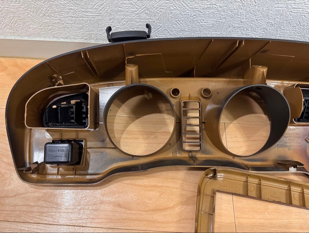 ダイハツ　ミラジーノL700S オーディオパネル　スピードメーターパネル ウッド