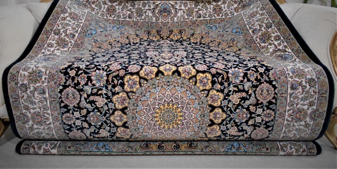 本場イラン産！高密度織『ナイン 』デザイン 約150×225cm‐185001