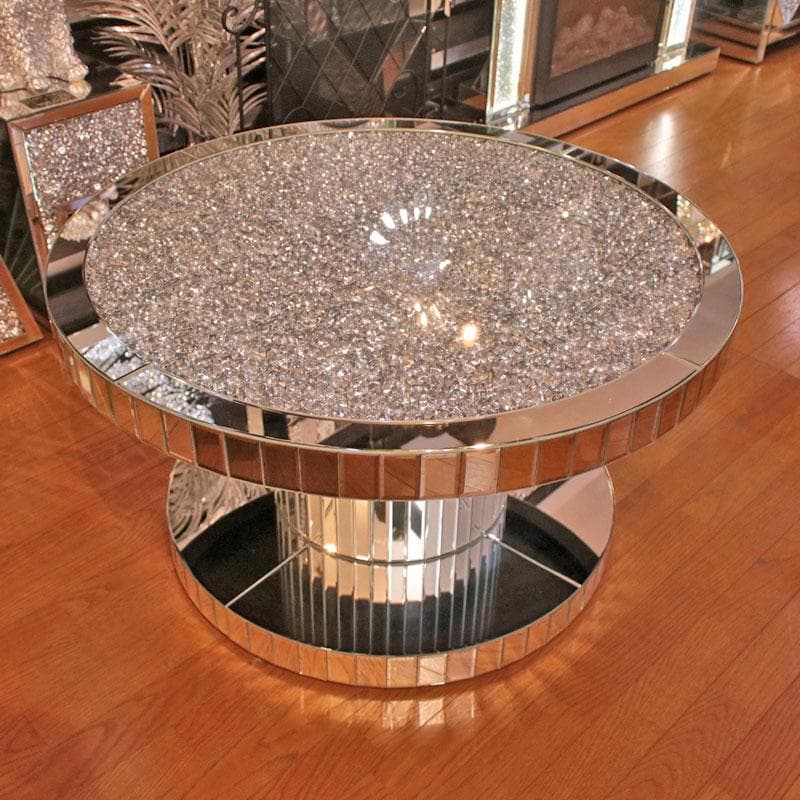 ジュエル ラウンドローテーブル ミラー家具 丸テーブル 143-142