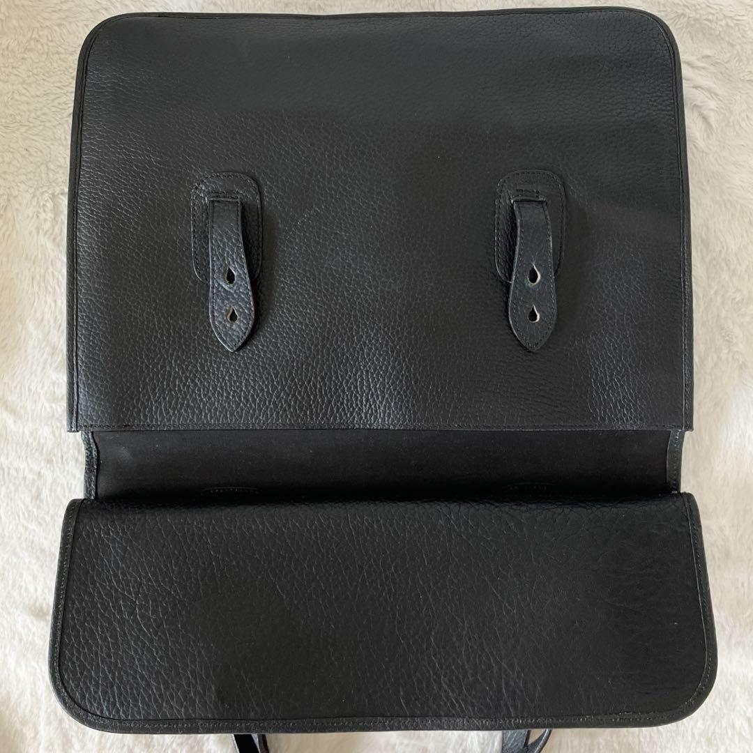 ポロラルフローレン シボレザー トート ビジネスバッグ ブラック