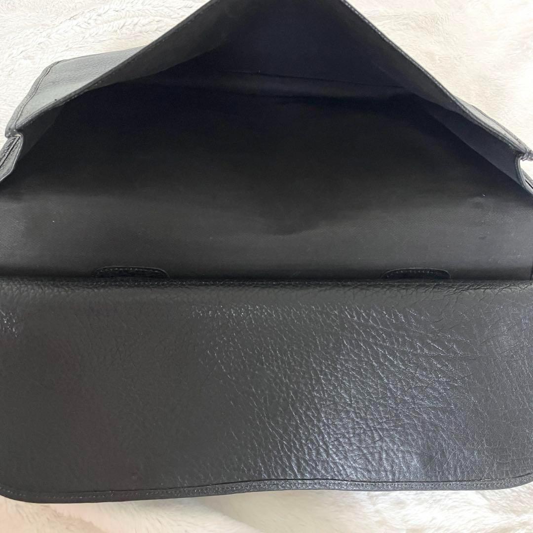 ポロラルフローレン シボレザー トート ビジネスバッグ ブラック