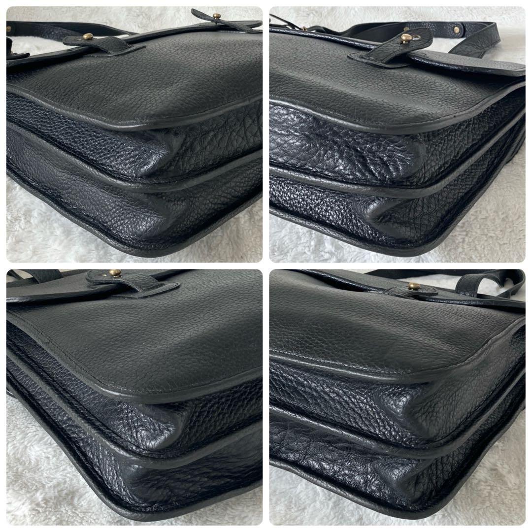 ポロラルフローレン シボレザー トート ビジネスバッグ ブラック