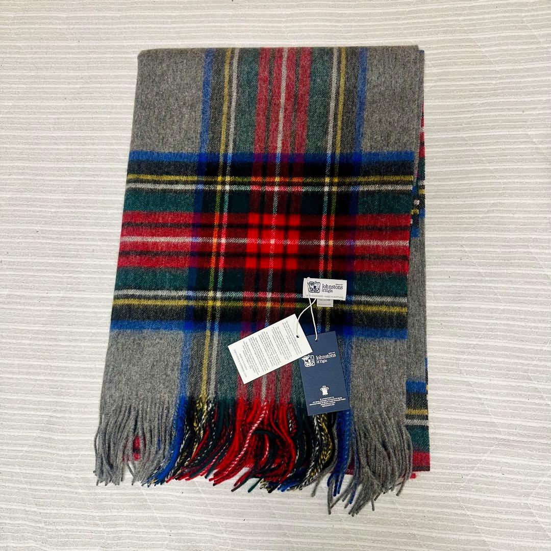コ*ン様 ジョンストンズ カシミア 大判ストール マフラー グレースチュワート