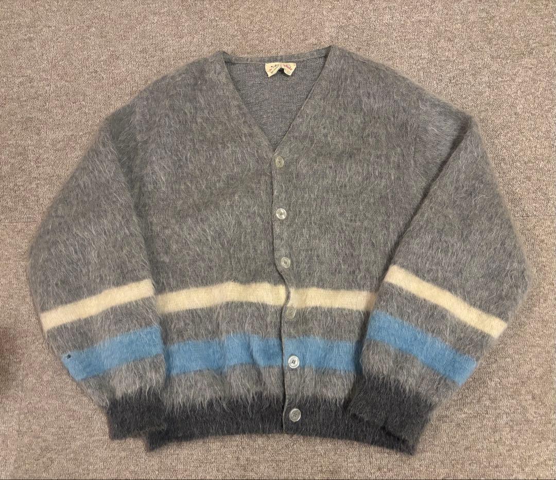 スペシャル ビンテージ 60s ARROW モヘア カーディガン ボーダー