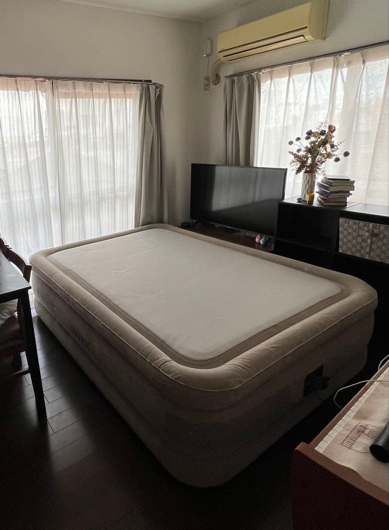 Intex 64477JB ワイドダブルエアーベッド 203x152x51cm