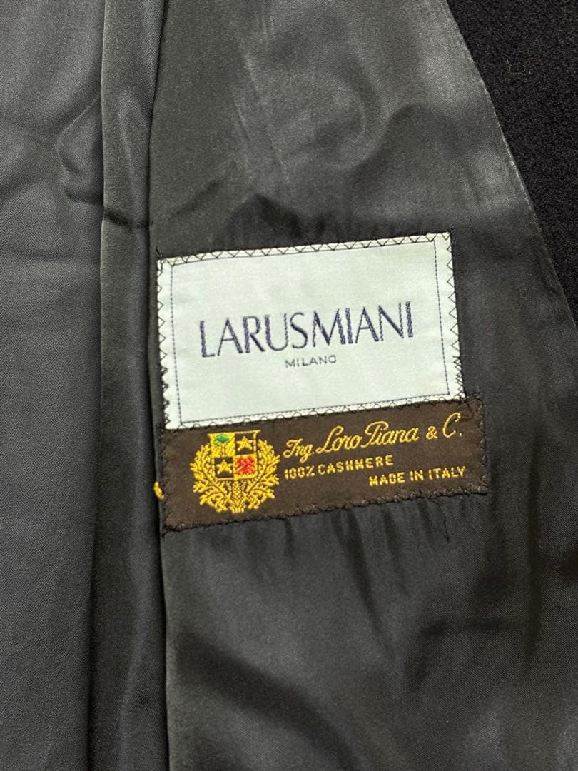 イタリア製 LARUSMIANI ロロピアーナ カシミヤロングコート ベルト付き
