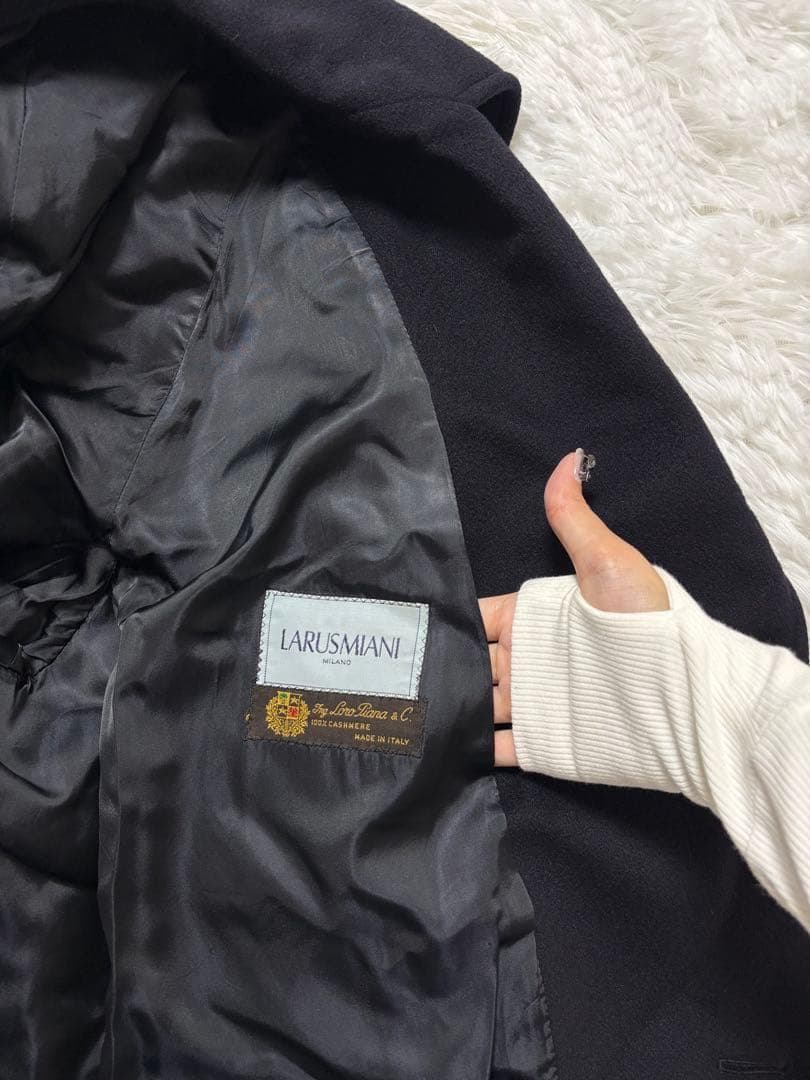 イタリア製 LARUSMIANI ロロピアーナ カシミヤロングコート ベルト付き