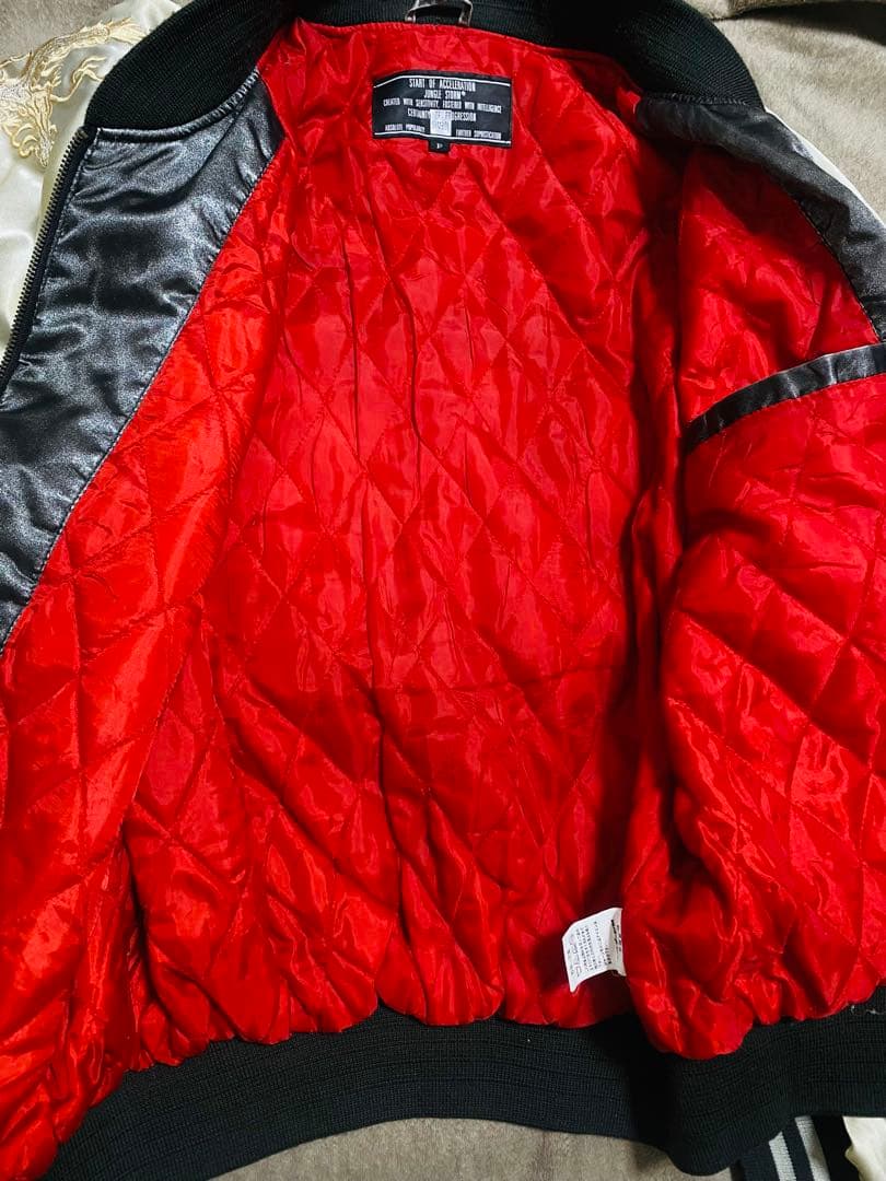 90s 龍 JUNGLE STORM 日本限定 スカジャン unisex サテン