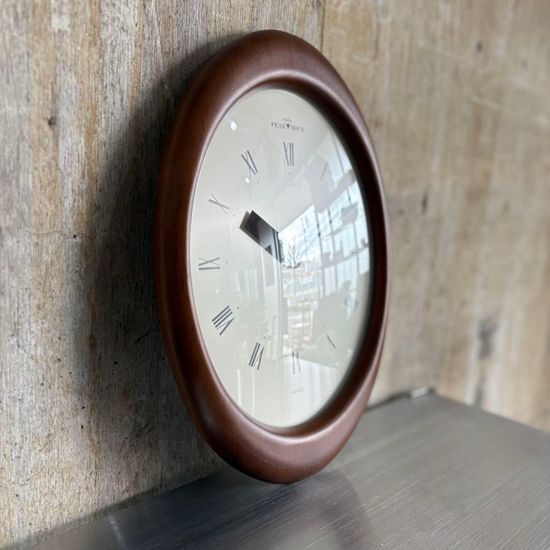 studio PEAK▼HOUR 壁掛時計 オーバルウォールクロック