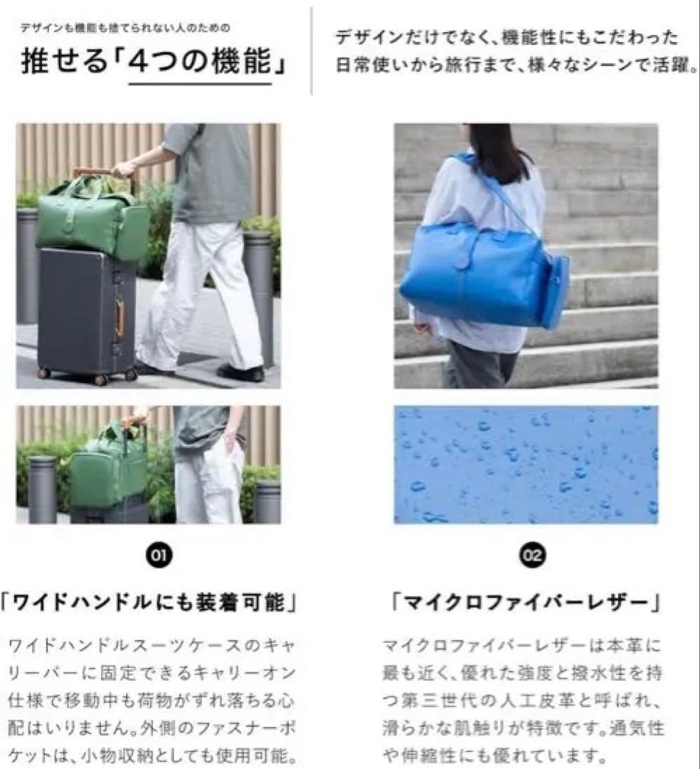 【新品未使用】キャリーオンバック　ボストンバック