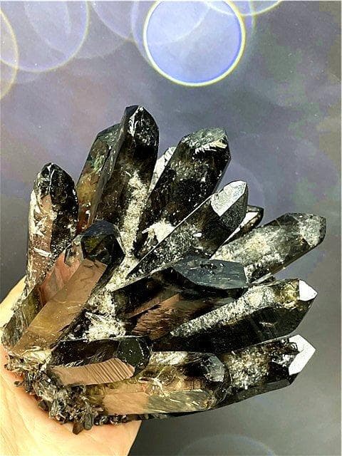 ★超綺麗高透明度水晶クラスターB87C6/163C18A