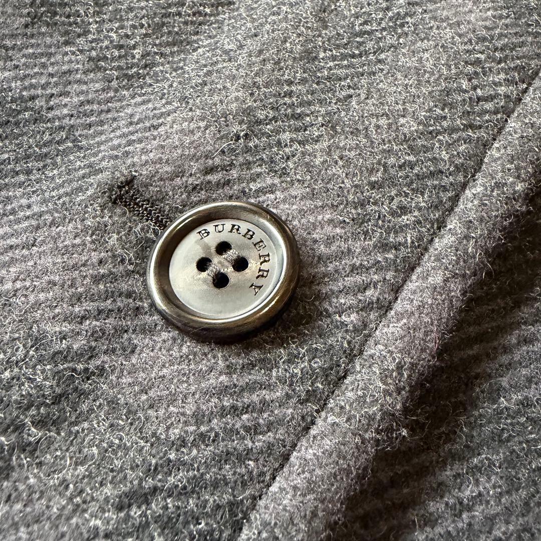 美品✨バーバリーロンドン　ポンチョ風ショートコート　ノバチェック ダークグレー