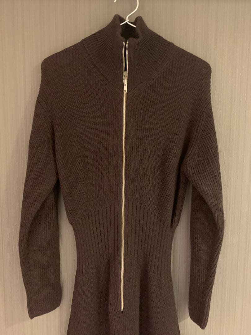 最終値下げ！　WRYHT ニットジャンプスーツ　ブラウン