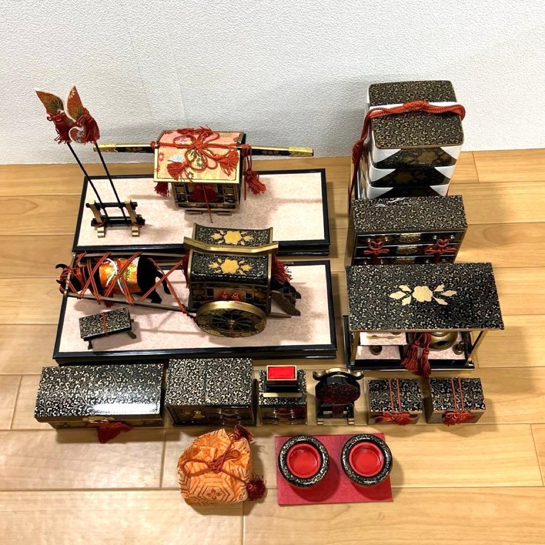 雛人形　桃の節句　雛道具　特大　唐草