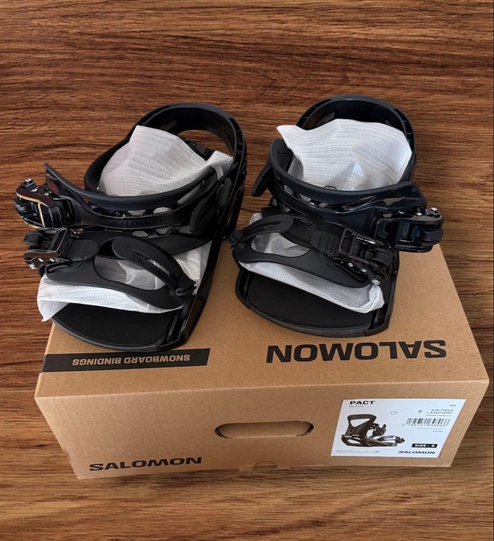 新品 SALOMON PACT スノーボードビンディング S