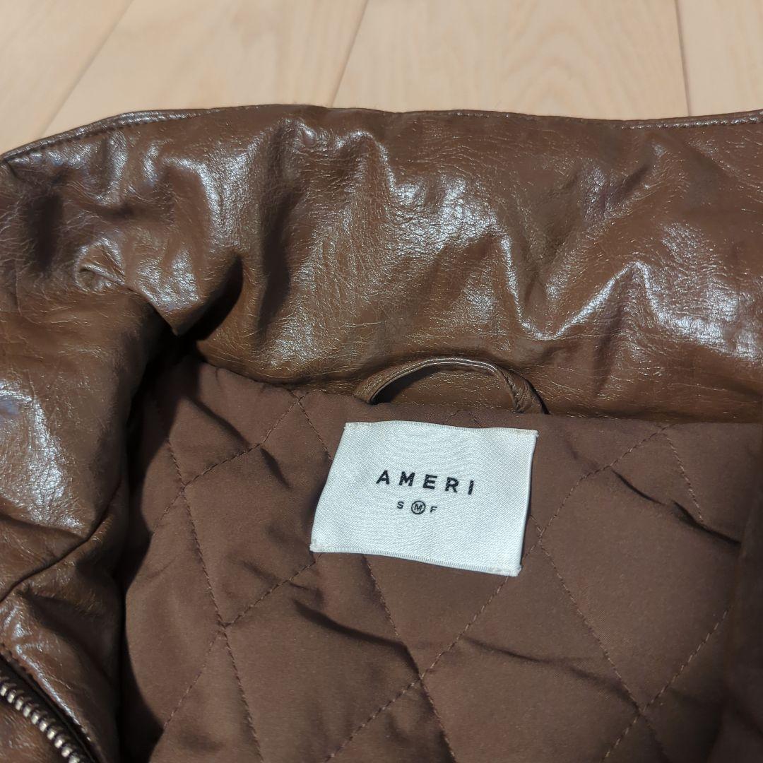 ジャケット・アウター PASTING LIKE SYNTHETIC LEATHER JACKET