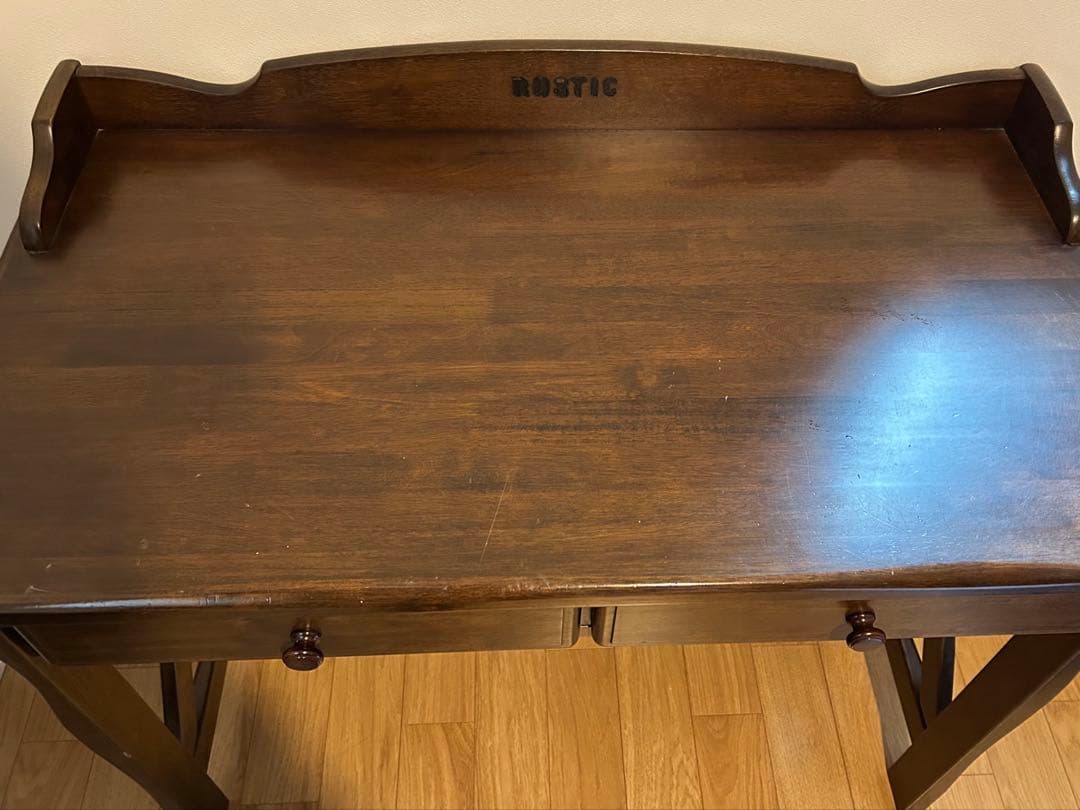 カリモクRustic 机　ダークブラウン