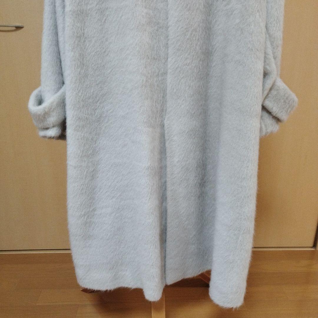 SNIDEL•ブローチ付シャギーコート