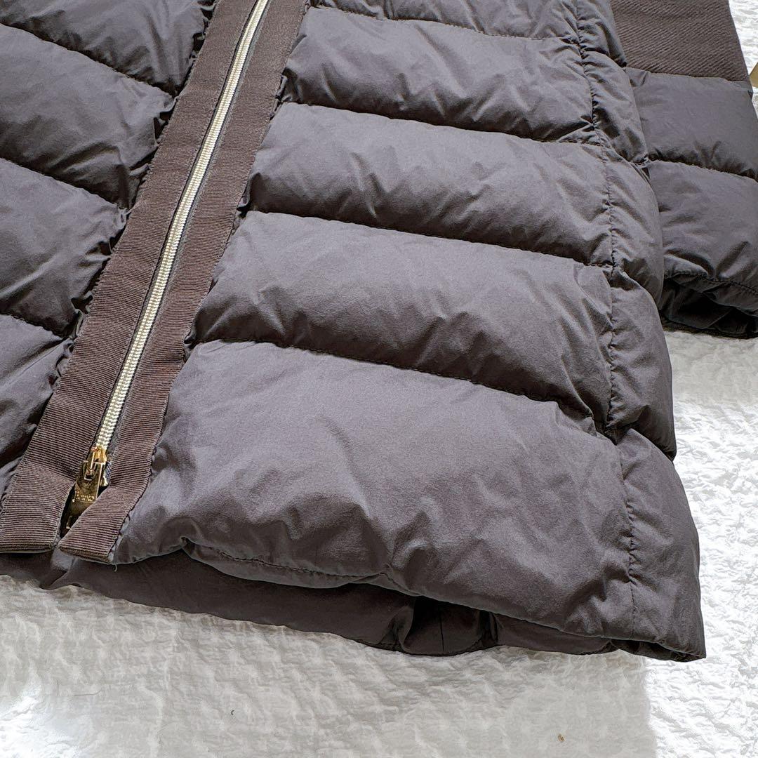 【SALE】サイズ44✨HERNO 異素材ドッキング　ダウンコート　フード