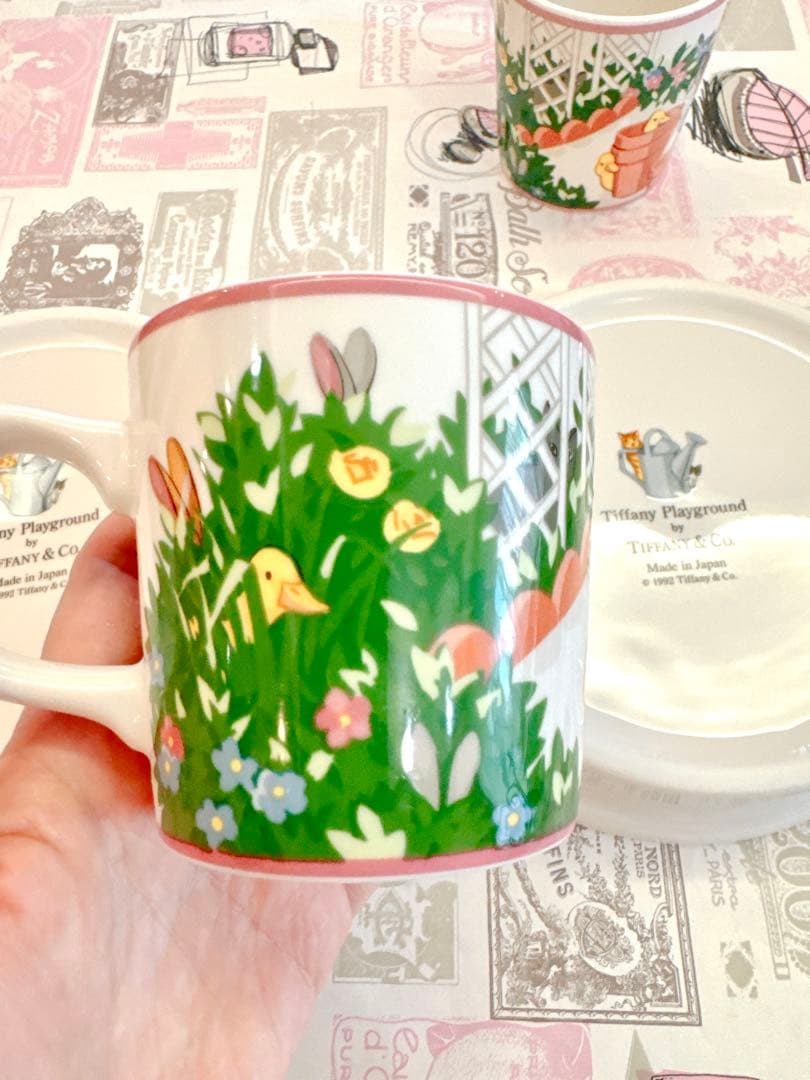 【米国ティファニー】 プレイグラウンド　ボウル＆コップ4点セット