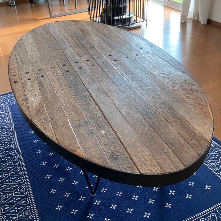 古材アイアンウッドテーブル