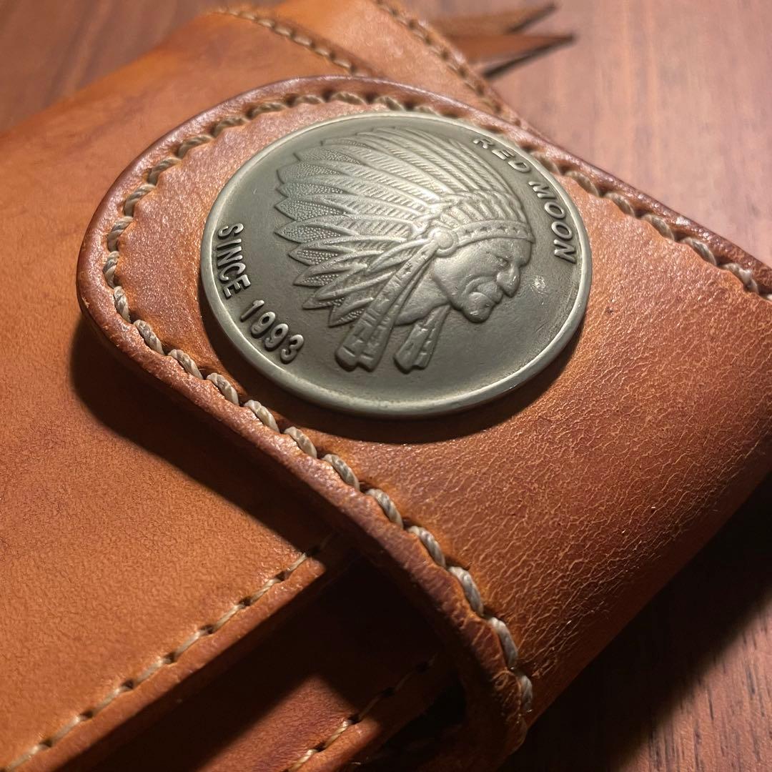 RED MOON MHSロングウォレット本革 キャメル