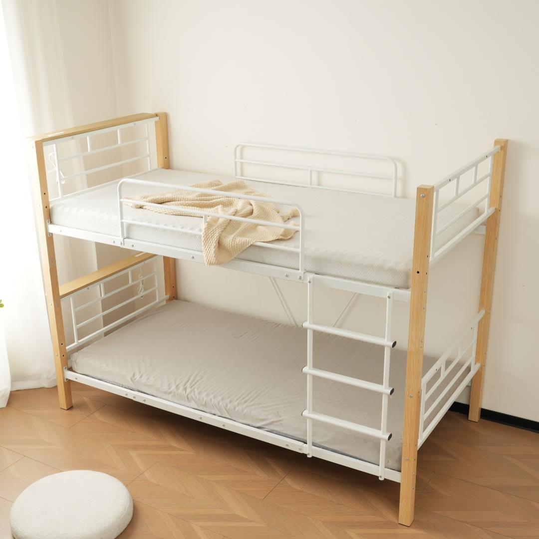 赤字価格！高さ150cmロフト二段ベッド　分割可能・コンセント付　NATURAL