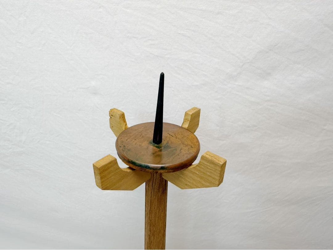 茶道具 夜咄道具 菊灯台 燭台 蝋燭立て 灯明具 茶道 照明 灯火器 陶印