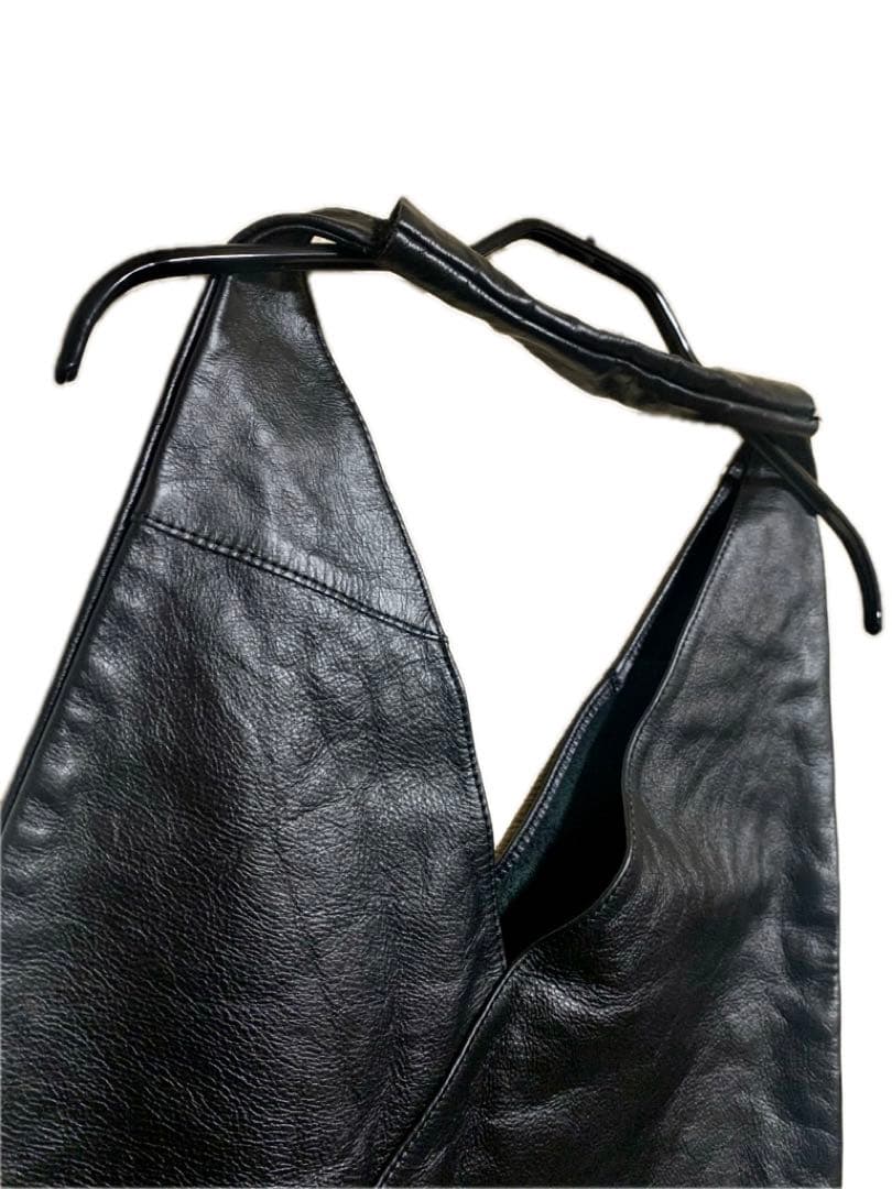 ヴィンテージ アズマ 三角 バッグ レザー