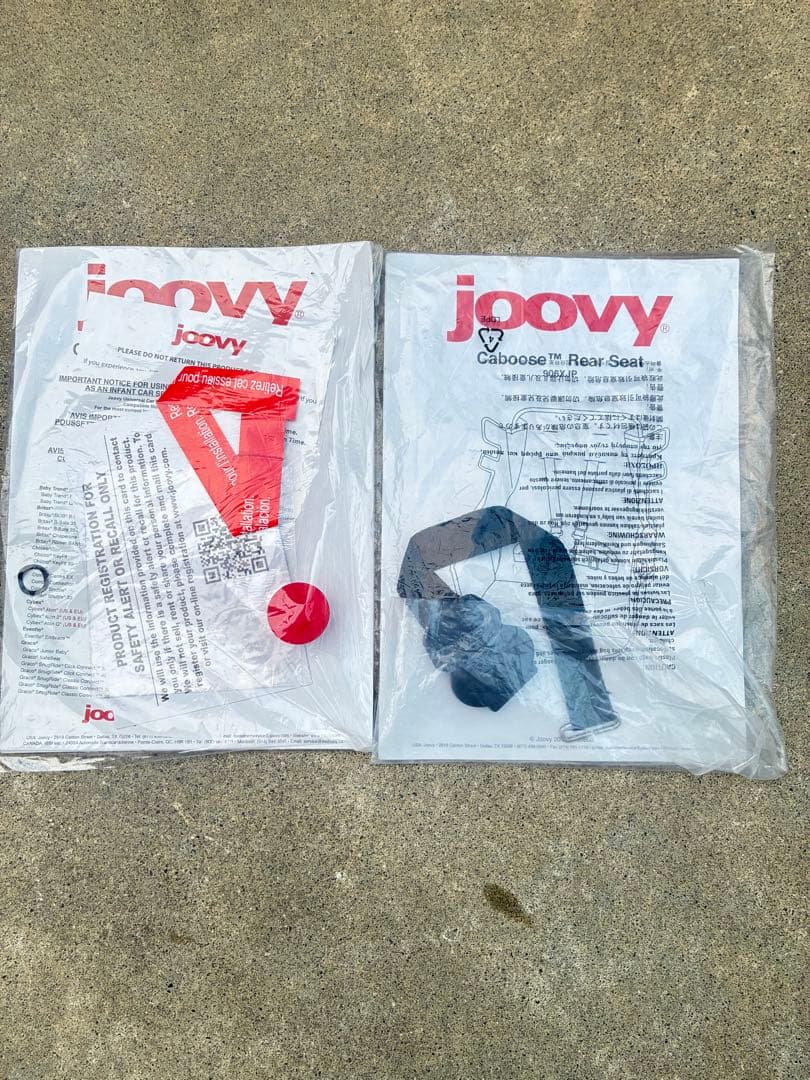 美品　Joovy Ultralight 二人乗りベビーカー　未使用レインカバー付
