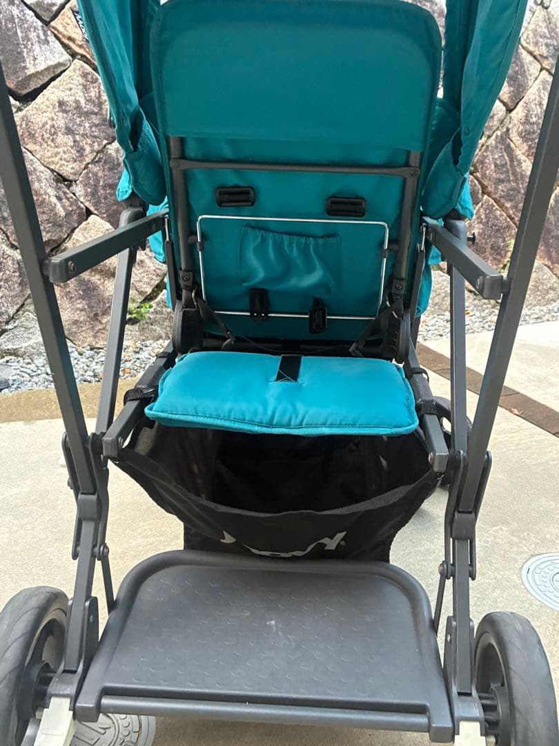 美品　Joovy Ultralight 二人乗りベビーカー　未使用レインカバー付