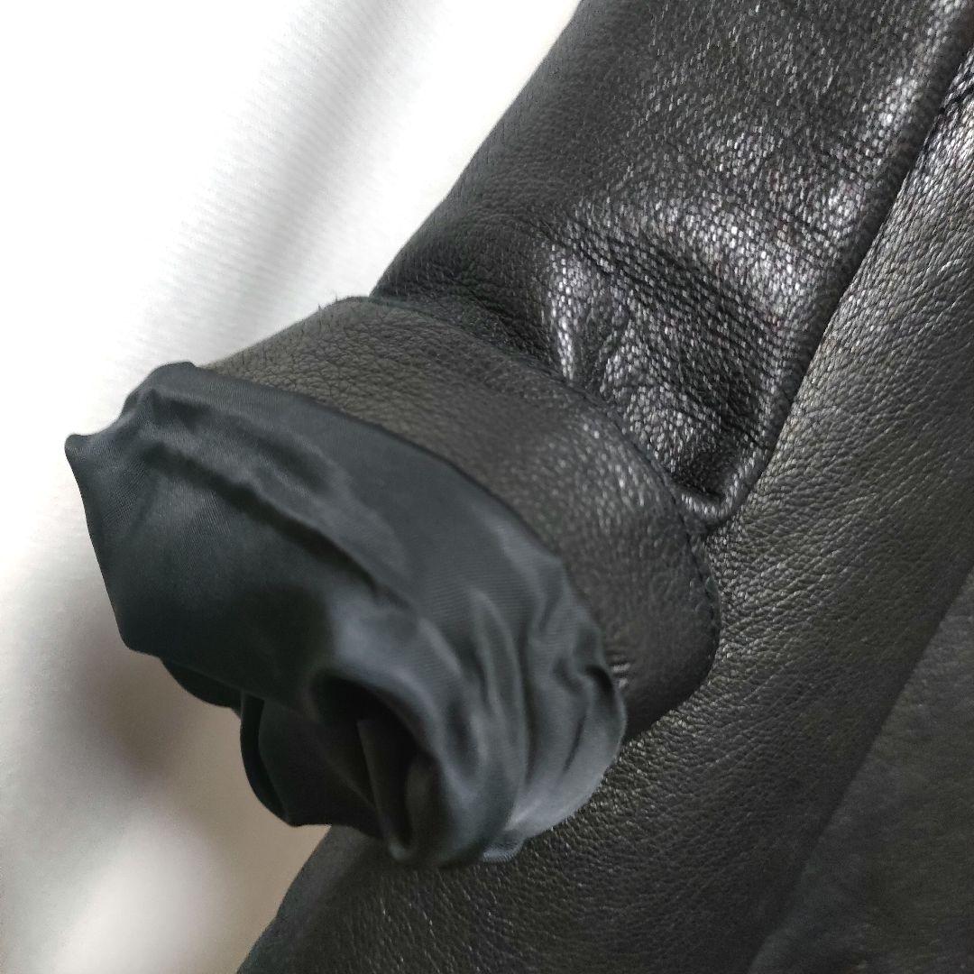 MARLENE DAM マーレンダム レザーコート やぎ革 ゴートレザー