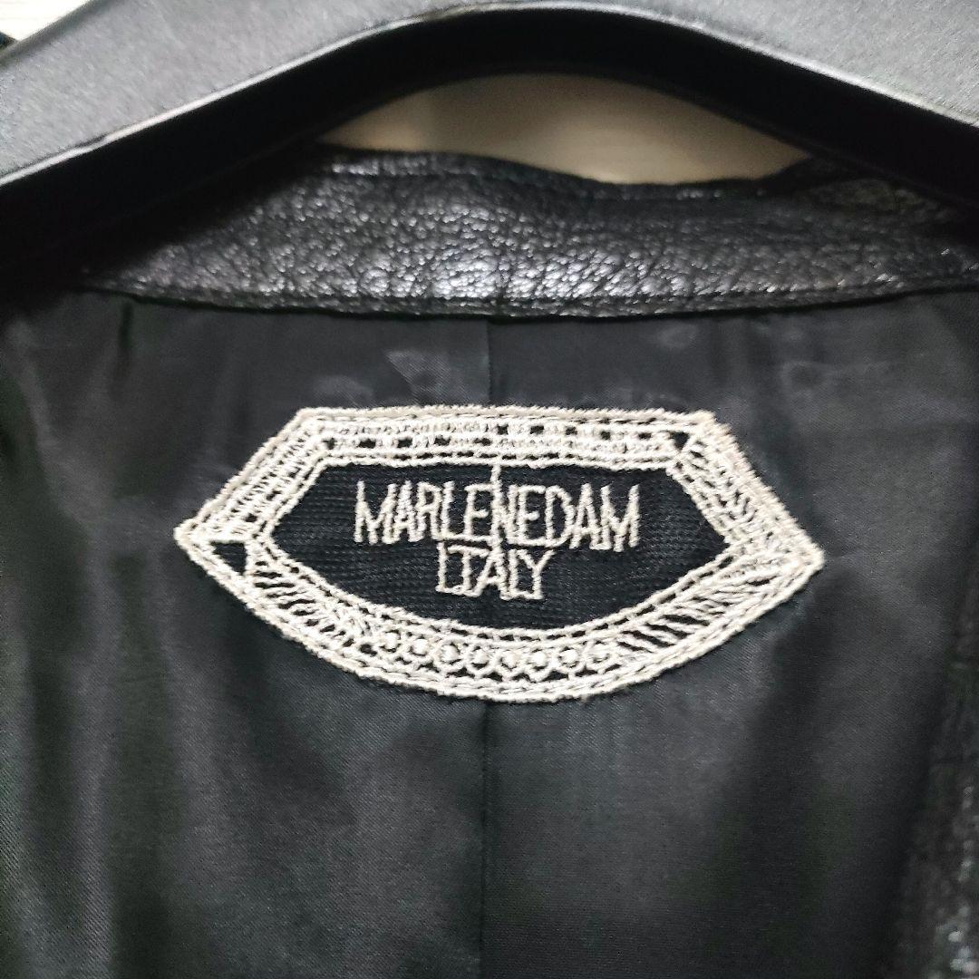 MARLENE DAM マーレンダム レザーコート やぎ革 ゴートレザー