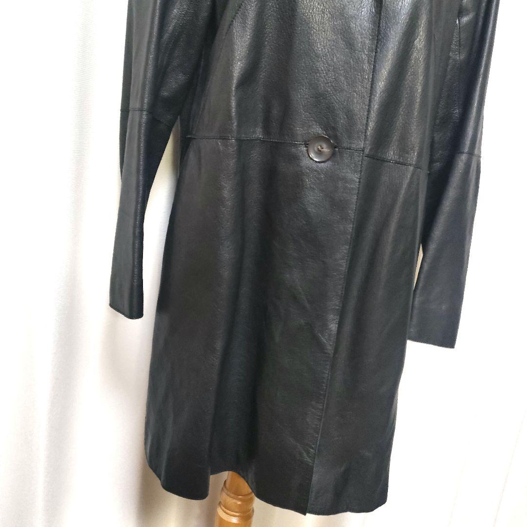 MARLENE DAM マーレンダム レザーコート やぎ革 ゴートレザー