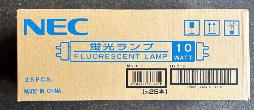 NEC 蛍光灯 直管グロースタータ形 10W形 白色 FL10W