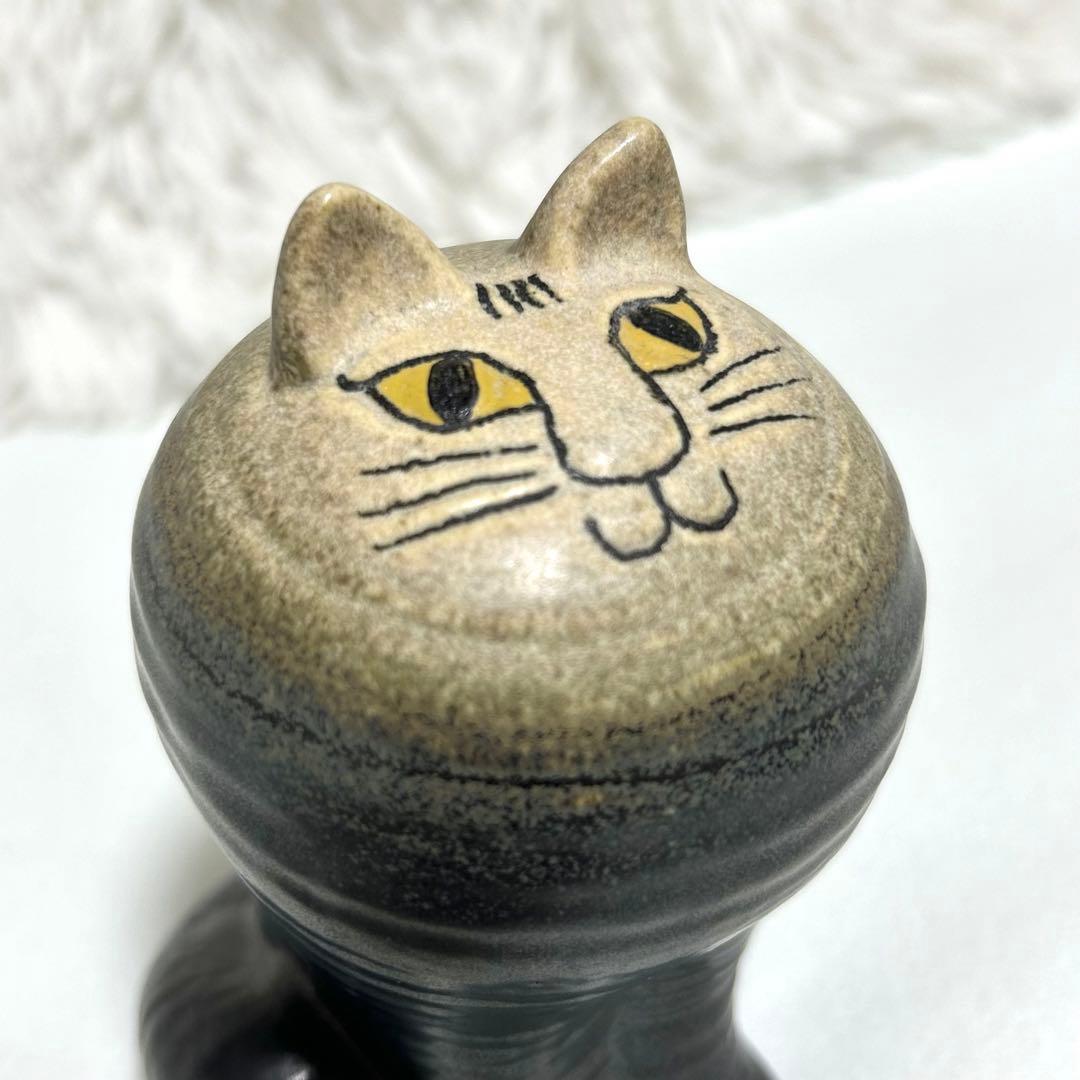 美品 リサラーソン マヤ 猫 キャット 置物 オブジェ 北欧 インテリア 陶器