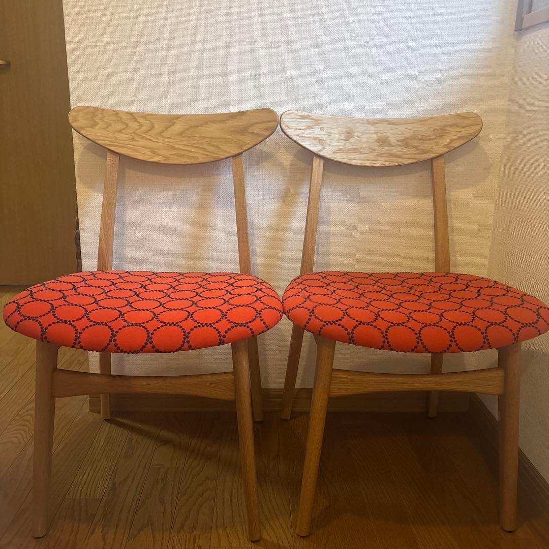 ぷりん様　国産無垢材チェア× ミナペルホネン　①